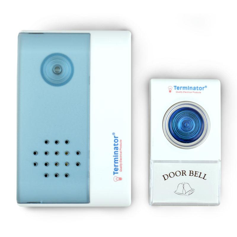 Terminator digital door bell Volume regulated - 
Both units B/O TDB 004DC - Alibhai Shariff Direct