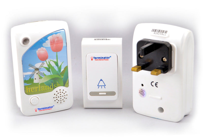 Terminator wireless digital door bell 13AC plug TDB 014AC-13A - Alibhai Shariff Direct