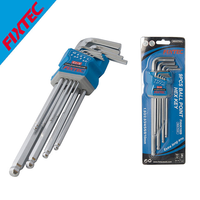 Hex Key Long 9 Pc Ball Point FHHK1009 - Alibhai Shariff Direct