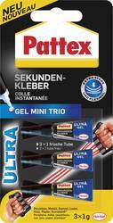 Pattex superglue "mini trio" Black/Red 1g - Alibhai Shariff Direct