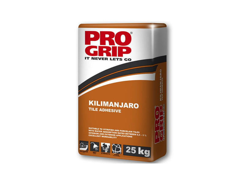Progrip Kilimanjaro tile Adhesive 25kg - Alibhai Shariff Direct