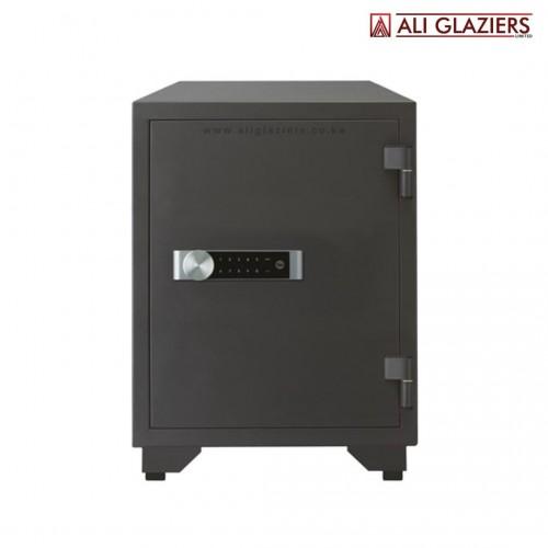 Yale fire proof safe XL external size 700 x 500 x 480mm internal size 563 x 363 x 300mm 100kg black SF-YFM-695-FG2-B - Alibhai Shariff Direct