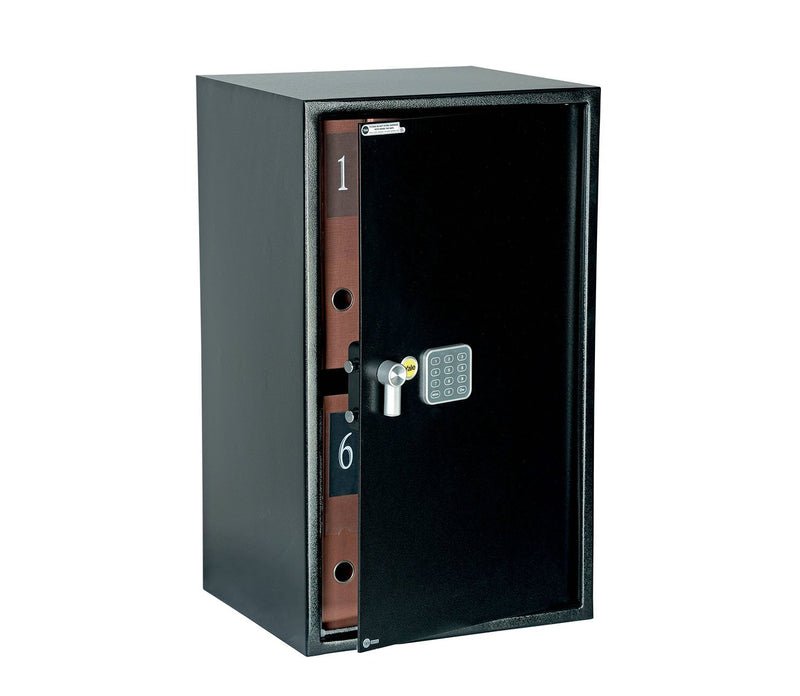 Yale alarmed value safe external size 200 x 430 x 350mm internal 190 x 420 x 300mm 9.4kg black SF-YLC/200/DB1 - Alibhai Shariff Direct