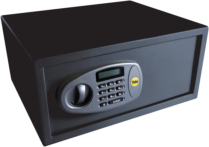 Yale laptop digital safe external size 200x430x350mm internal size 190x420x300mm 13kg black SFT-35EDL - Alibhai Shariff Direct