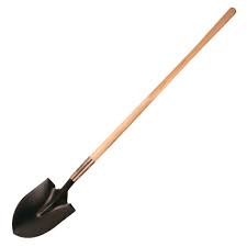 Shovel Wooden Handle Heavy Round Head - Alibhai Shariff Direct