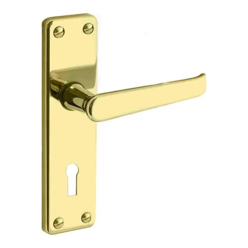 Union 2 lever lock only(wo handles) brass 2L-2295-PL - Alibhai Shariff Direct