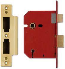 Union 5lever mortice locks without handles brass 5L-2201-PB - Alibhai Shariff Direct