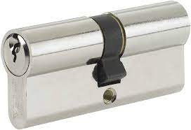 Union Euro cylinder lock stainless steel handle on plate-Ambassador-normal cylinder LS-140-85-SSS - Alibhai Shariff Direct