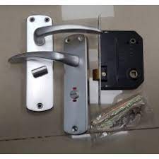 Union lever zinc door handle black LHP-L-Z033-420-BLACK - Alibhai Shariff Direct