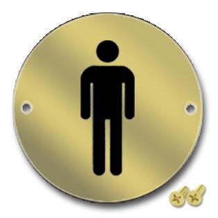 Union brass male sign-rectangular S-MS-150-100-AB - Alibhai Shariff Direct