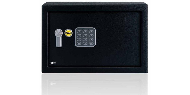 Yale value safe-medium external size 250 x 350 x 250mm internal size 240 x 340 x 200mm 8kg black YSV250/DB1 - Alibhai Shariff Direct