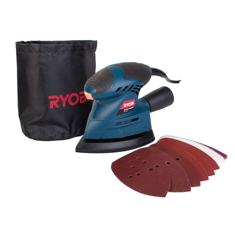MOUSE SANDER 130W 13PCE ACCESSORIES-RYOBI - Alibhai Shariff Direct
