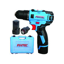 Fixtec FCD12L04T-BS charger 12v Lithium 2 speed impact cordless drill