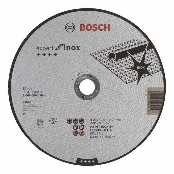 Bosch Grinding and cutting discs-Expert for INOX straight cutting disc, 230 mm, 22.23 mm, 2,0 mm - Alibhai Shariff Direct