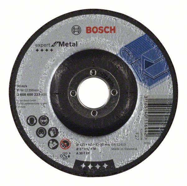 Bosch Grinding and cutting discs-Expert for grinding disc with depressed centre, 125 mm, 22,23 mm, 6,0 mm - Alibhai Shariff Direct