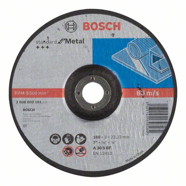 Bosch Grinding and cutting discs-Standard for cutting disc with depressed centre, 180 mm, 22,23 mm, 3,0 mm - Alibhai Shariff Direct