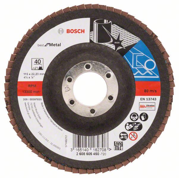 Bosch Grinding Wheels-Best for Metal 115 mm, 22.23 mm, G40 - Alibhai Shariff Direct