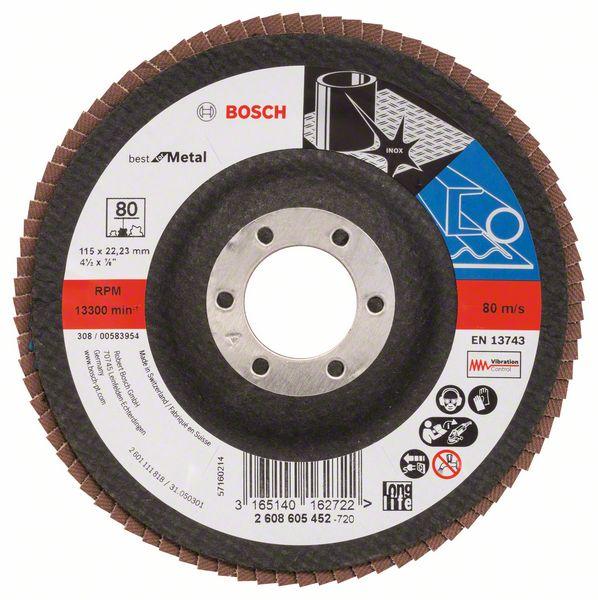 Bosch Grinding Wheels-Best for Metal 115 mm, 22.23 mm, G80 - Alibhai Shariff Direct