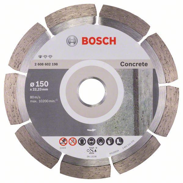 Bosch Diamond cutting discs-Professional for Concrete 150 mm x 22,23 mm x 2,0 mm - Alibhai Shariff Direct
