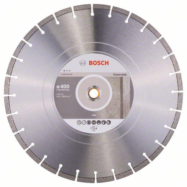 Bosch Diamond cutting discs-Professional for Concrete 400 mm x 20,00+25,40 mm x 3,2 mm - Alibhai Shariff Direct