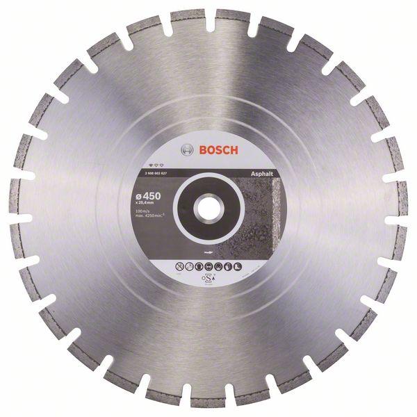 Bosch Diamond cutting discs-Professional for Asphalt 450mm x 20,00/25,40 mm x 3,2 mm - Alibhai Shariff Direct