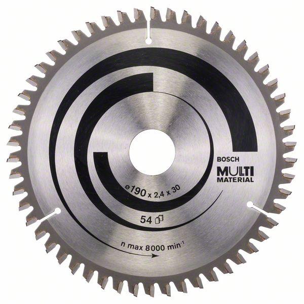 Bosch Circular saw blades-Multi Material, 190 mm x 30 mm x 2,4mm, 54T - Alibhai Shariff Direct
