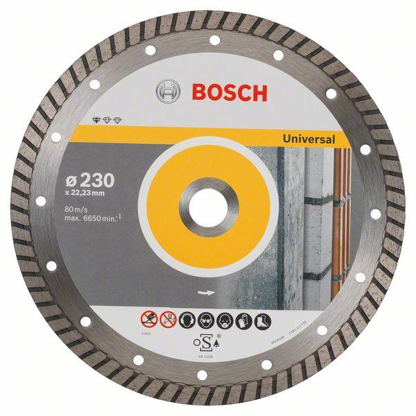 Bosch Diamond cutting discs-Professional for Universal Turbo 230 mm x 22,23 mm x 2,5 mm - Alibhai Shariff Direct