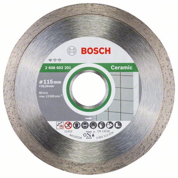 Bosch Diamond cutting discs-Professional for Ceramic 115 mm x 22,23 mm x 1,6 mm - Alibhai Shariff Direct