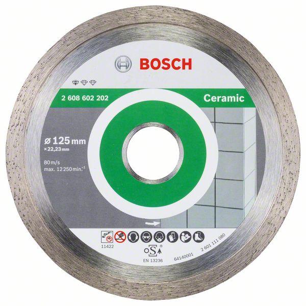 Bosch Diamond cutting discs-Professional for Ceramic 125 mm x 22,23 mm x 1,6 mm - Alibhai Shariff Direct
