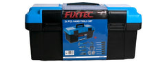 FIXTEC 26 pcs Hand Tools Set With Heavy Duty Plastic Tool Box 17" - Alibhai Shariff Direct