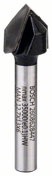 Bosch V-groove bits, dovetail bits-V-grovee bit 6 mm, D1 13 mm, L 12,7 mm, G 45 mm, 90ơ€š° - Alibhai Shariff Direct