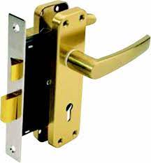 Yale bath room lock set with radius handle AB (blister pack) 2L-2294-Z3-AB - Alibhai Shariff Direct
