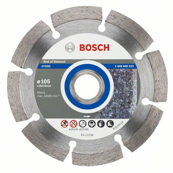 Bosch Diamond cutting discs-Professional for Universal 105 mm x 20,00 mm x 1,6 mm - Alibhai Shariff Direct