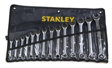 STANLEY COMBINATION SPANNER SET METRIC 14PCS 8-24MM - Alibhai Shariff Direct