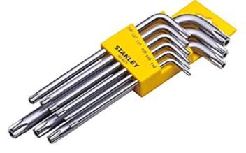 STANLEY ALLEN HEX KEY TORX LONG ARM 9-PCS T10/15/20/25/27/30/40/45/50 - Alibhai Shariff Direct