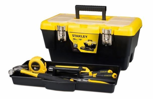 STANLEY TOOLBOX PLASTIC WITH TRAY 19