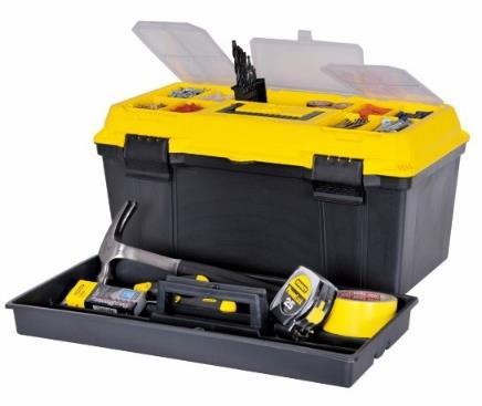 STANLEY TOOLBOX PLASTIC WITH TRAY 22