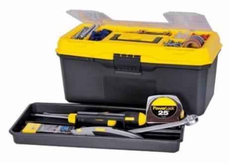 STANLEY TOOLBOX PLASTIC WITH TRAY 16