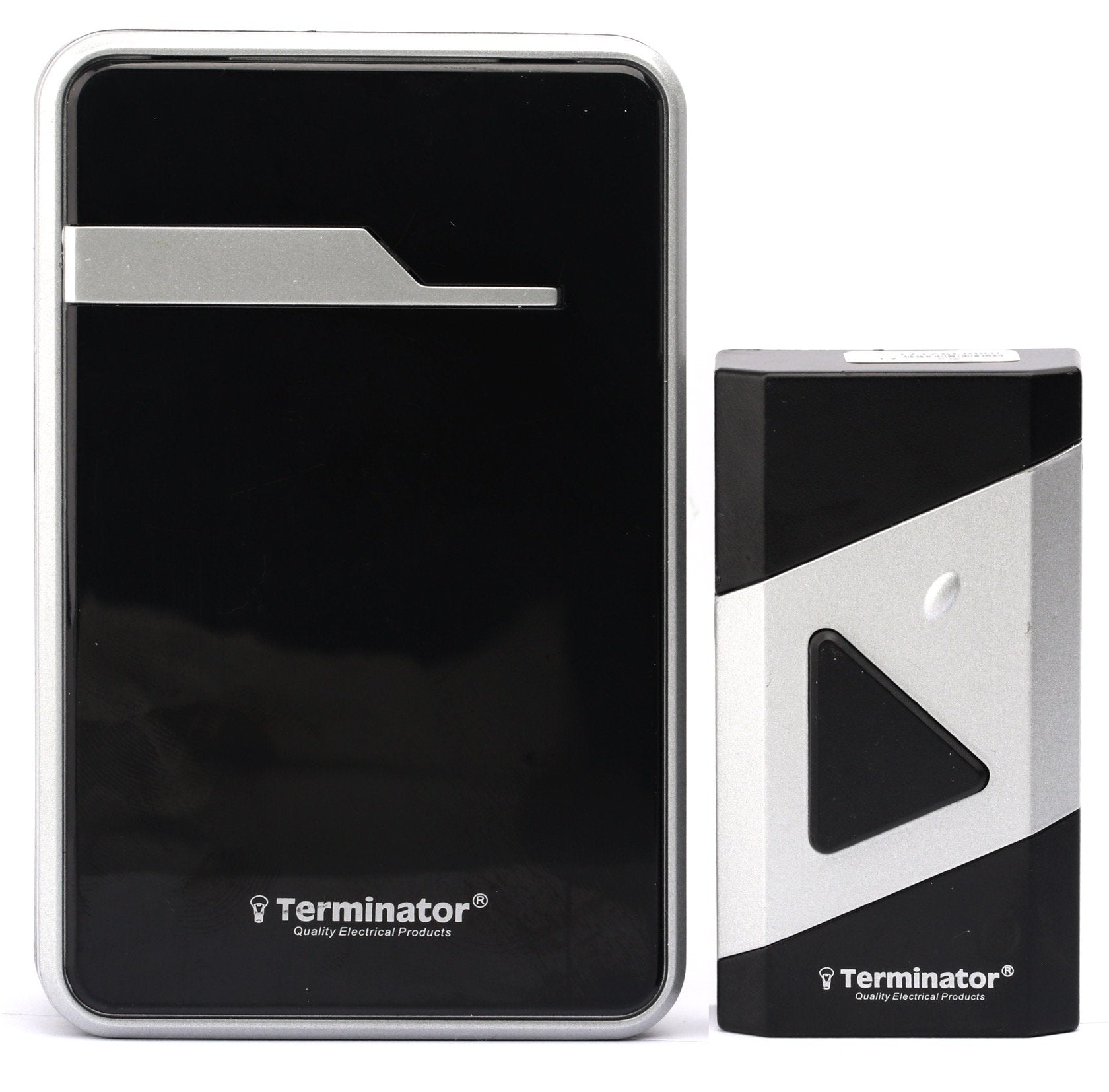 Terminator brand Digital Wireless Doorbell (38 Melodies) in Black body color.
Blister Packing TDB 019DC-B - Alibhai Shariff Direct