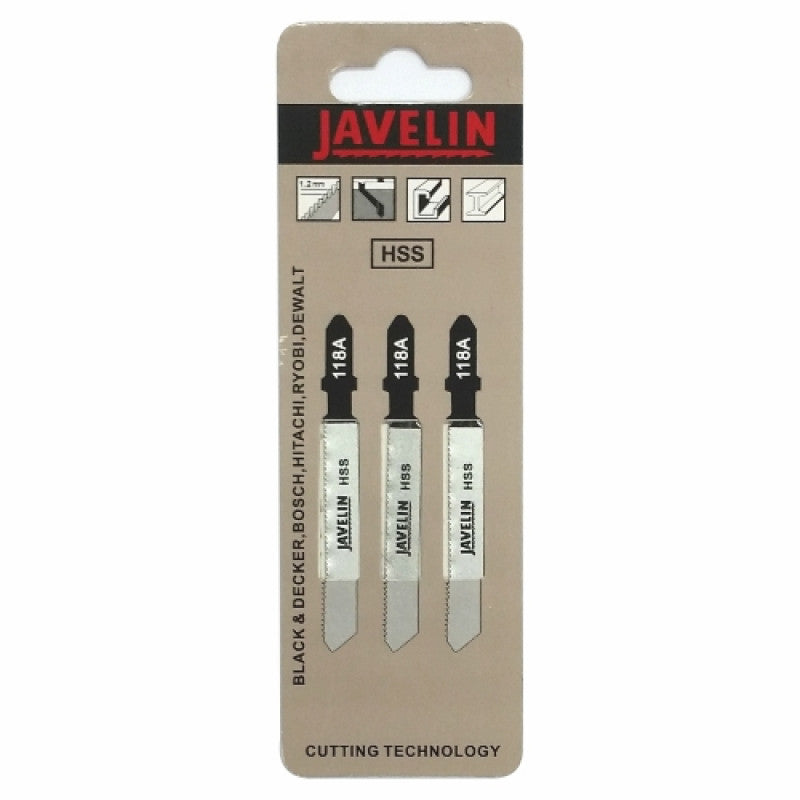 JAVELIN JIGSAW BLADES 3-PCS PACK T118A - Alibhai Shariff Direct