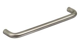 Union D-shape drawer pull-100 z 10mm-satin steel JU-011-96MM - Alibhai Shariff Direct