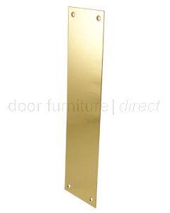 Union brass polished-''PUSH'' rectangular 300 x 75mm S-PUSH-300-75-PB - Alibhai Shariff Direct