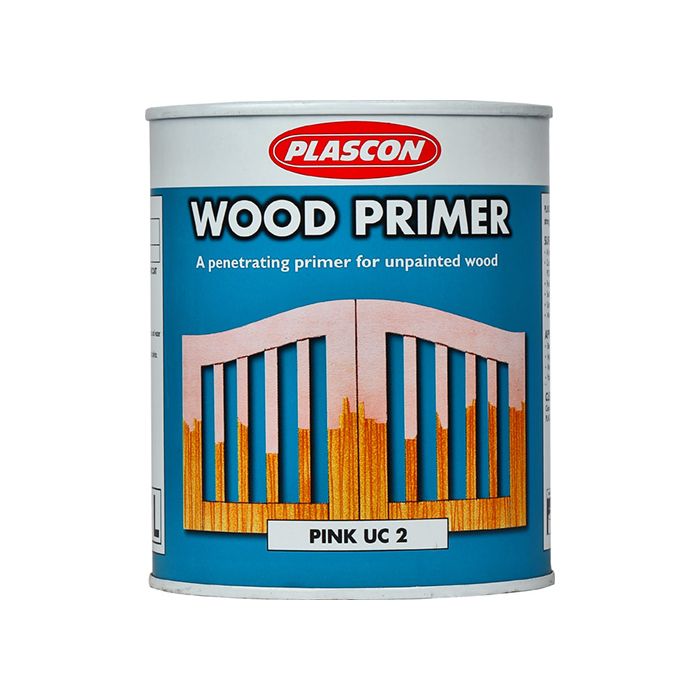 Plascon 1lts Wood Primer - Pink & White - Alibhai Shariff Direct