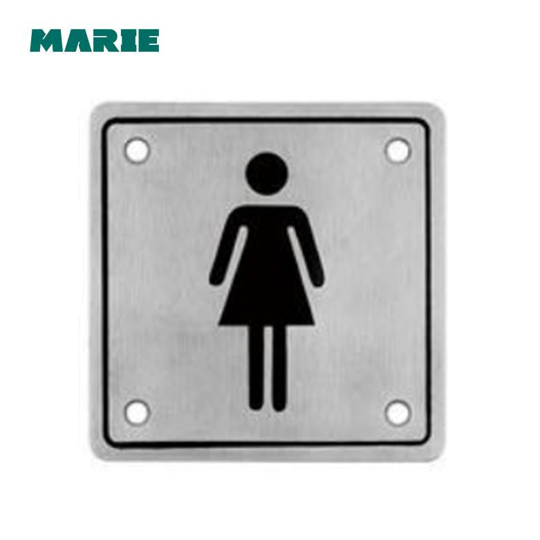Union Stainless steel satin-female sign-rectangular S-FS-150-75-SSS - Alibhai Shariff Direct