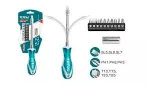 Total 12 Pcs THT250FL1206 Flexible shaft screwdriver set - Alibhai Shariff Direct