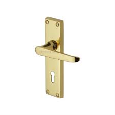 Union lever lock handles Victoria bathroom chrome plated LHP-L-100-11-PB - Alibhai Shariff Direct