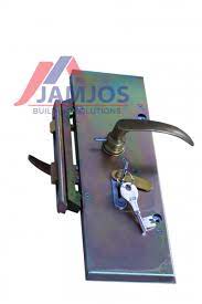 Union steel door lock with handle -left hand - Alibhai Shariff Direct