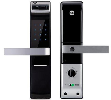 Yale DDL-YDM-4109 yale digital door lock-biometric lock with tripple access modes: fingerprint lock, code & mechanical override key capacity 20 users - Alibhai Shariff Direct