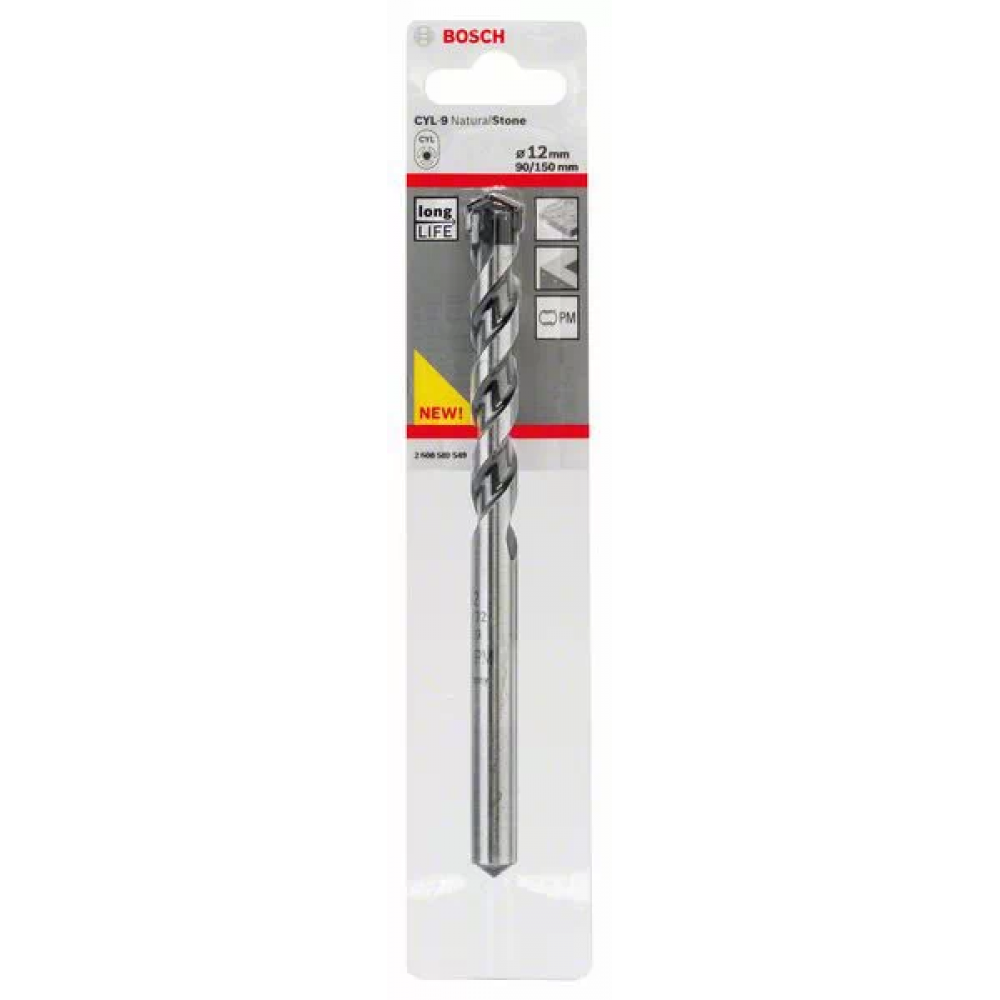 Bosch Drill bits-CYL-9 NaturalStone, 12X150 mm - Alibhai Shariff Direct