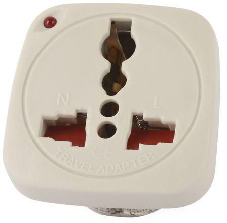 Terminator Travel Adaptor with shutter & indicator-13A plug to universal CE Approved & ESMA Approved (Blister) . - Alibhai Shariff Direct
